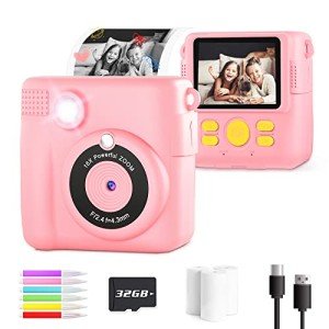 Kids Instant Print Camera with Photo Paper