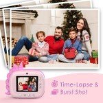 HiMont Kids Instant Print Digital Camera - Pink