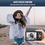 4K Autofocus Compact Camera with 32GB SD Card
