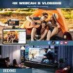 Oiadek 4K 48MP Autofocus Vlogging Camera Bundle