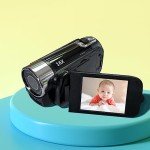 ICOUVA 1080P Mini DV Camcorder with Flip Screen