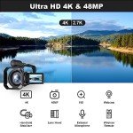 4K UHD Vlogging Camcorder with 18X Zoom