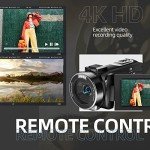 NBD 4K UHD Camcorder with Night Vision & WiFi