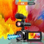 4K 48MP Video Camera with IR Night Vision