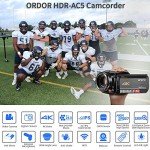 ORDRO 4K AC5 Video Camera with 12X Zoom