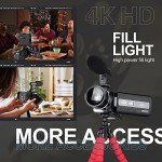 NBD 4K UHD Camcorder with Night Vision & WiFi