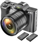 4K Ultra HD WiFi Vlogging Camera with Touchscreen