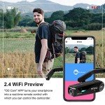 ORDRO EP6Plus 4K Wearable Head Camera 1080P Vlog