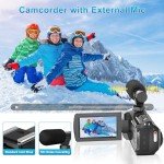 Windancy 4K FHD Camcorder with 18X Zoom