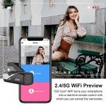 ORDRO EP8 4K Lightweight Wearable Camcorder with Gimbal