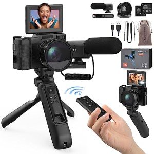 48MP 4K Vlogging Camera with Accessory Kit