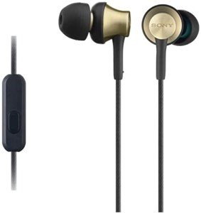 Sony MDREX650APT Earphones with Mic - Gold/Black