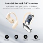 EUQQ Bone Conduction Wireless Sports Earbuds - Khaki