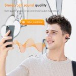 Wireless Bone Conduction Headphones with LED Charging Case