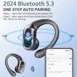 Bluetooth 5.3 Wireless Earbuds with Noise Cancelling