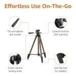 Amazon Basics 50-inch Lightweight Camera Tripod with Bag