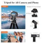 Victiv 74” Heavy Duty Aluminum Camera Tripod