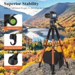 Victiv 74” Heavy Duty Aluminum Camera Tripod