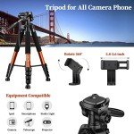 74" Heavy Duty Tripod for Camera & Phone