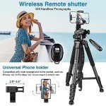 72" Versatile Tripod for Cameras and Phones