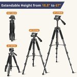 Eicaus 67" Tripod Stand for Cameras and Phones