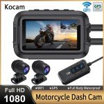 Dual 1080P Motorcycle Waterproof Dash Cam with WiFi