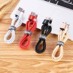 TOPK 3-in-1 Magnetic Charging Cable - Nylon Braided