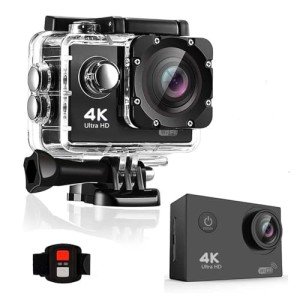 4K Waterproof Action Camera with Remote Control