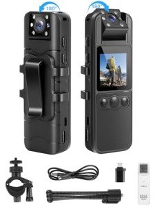 SPIKECAM 1080P Wearable Body Camera with Night Vision