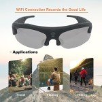 Hereta 4K HD WiFi Sports Camera Sunglasses