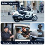CAMMHD Z3 1440P Waterproof Body Camera with Audio