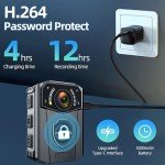 CAMMHD Z3 1440P Waterproof Body Camera with Audio