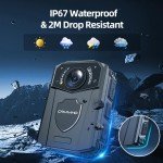 CAMMHD Z3 1440P Waterproof Body Camera with Audio