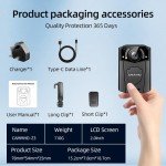 CAMMHD Z3 1440P Waterproof Body Camera with Audio