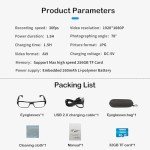 Hereta 1080P Spy Camera Glasses with 32GB Card