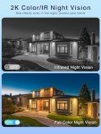 2K Dual Lens Outdoor Security Camera with Night Vision