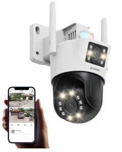 ZOSI 6MP Dual-Lens WiFi Outdoor CCTV Camera