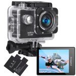 Jadfezy 1080P Waterproof Action Camera with Accessories
