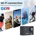 Jadfezy 1080P WiFi Action Camera with Accessories