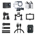 Jadfezy 1080P WiFi Action Camera with Accessories