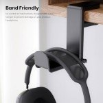 Adjustable Rotating Headphone Stand with Cable Organizer