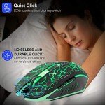VEGCOO C12 Wireless Gaming Mouse - Rechargeable & Silent