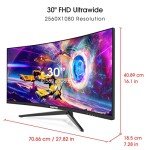 Sceptre 30" Curved Gaming Monitor with Speakers