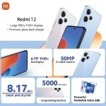 Xiaomi Redmi 12 Smartphone - 6.79" FHD+, 128GB