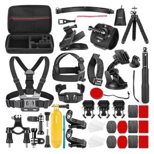 50-in-1 Action Camera Accessory Kit for GoPro & More