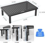 Metal Monitor Stand Riser with Adjustable Height