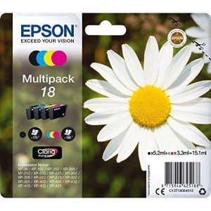 Epson 18 Daisy Genuine 4-Color Ink Cartridges