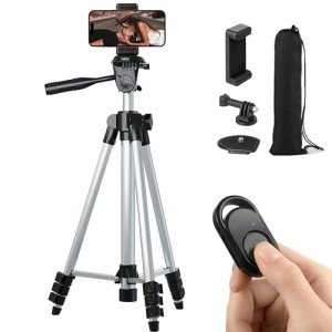 Paladinz 42" Lightweight Aluminum Phone Tripod Stand
