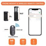 Paladinz 42" Lightweight Aluminum Phone Tripod Stand