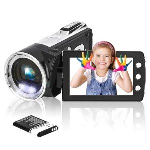 Vmotal 2.7K Video Camera with Flip Screen